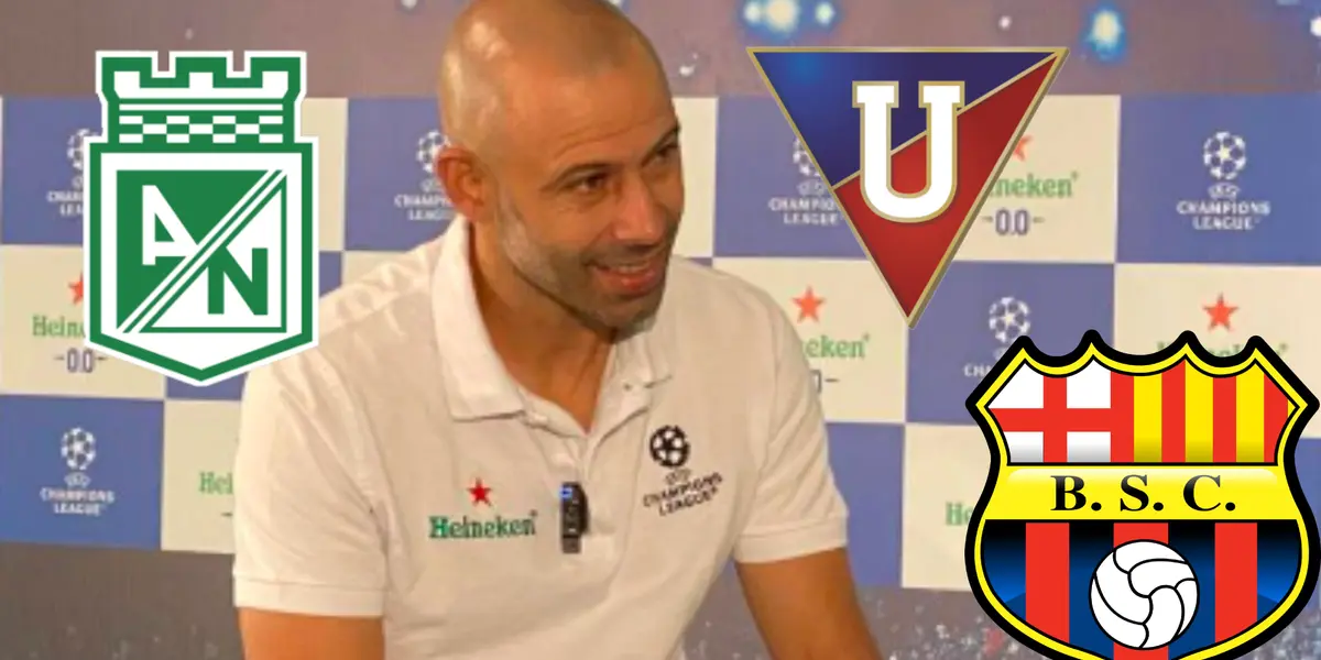 Javier Mascherano hablando en Ecuavisa - Fotos: Ecuavisa, Pinterest