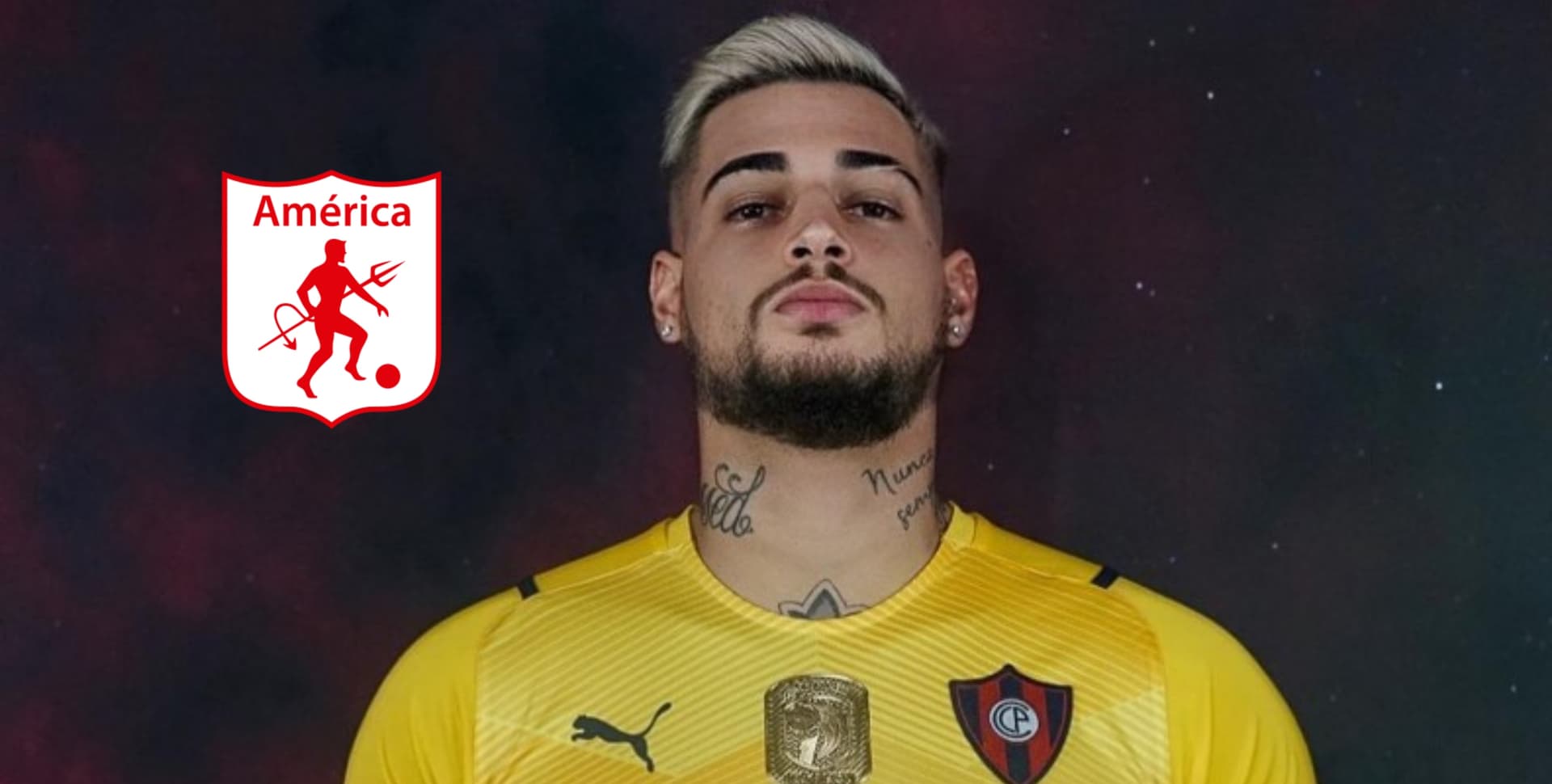 Jean Fernandes interesa al América de Cali - Instagram @goleirojean95