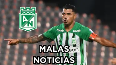 Jefferson Duque anotando un gol con Atlético Nacional. Foto tomada de Win Sports.