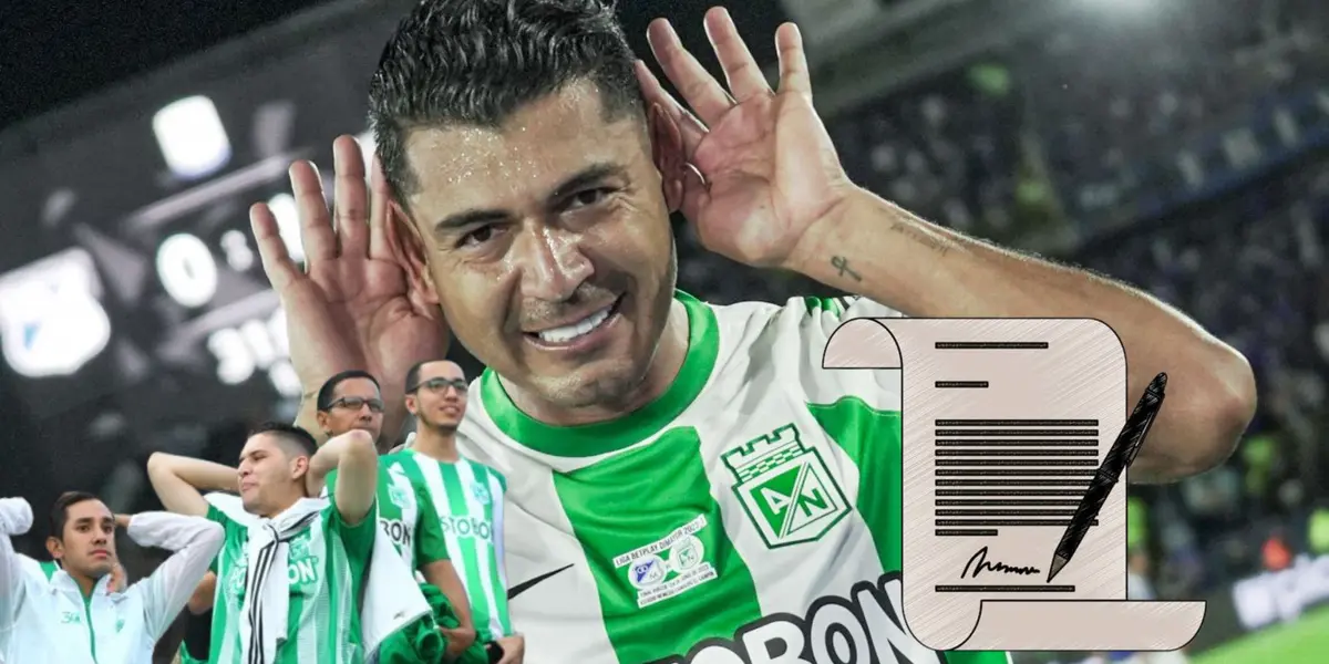 Jefferson Duque con la camiseta de Atlético Nacional.