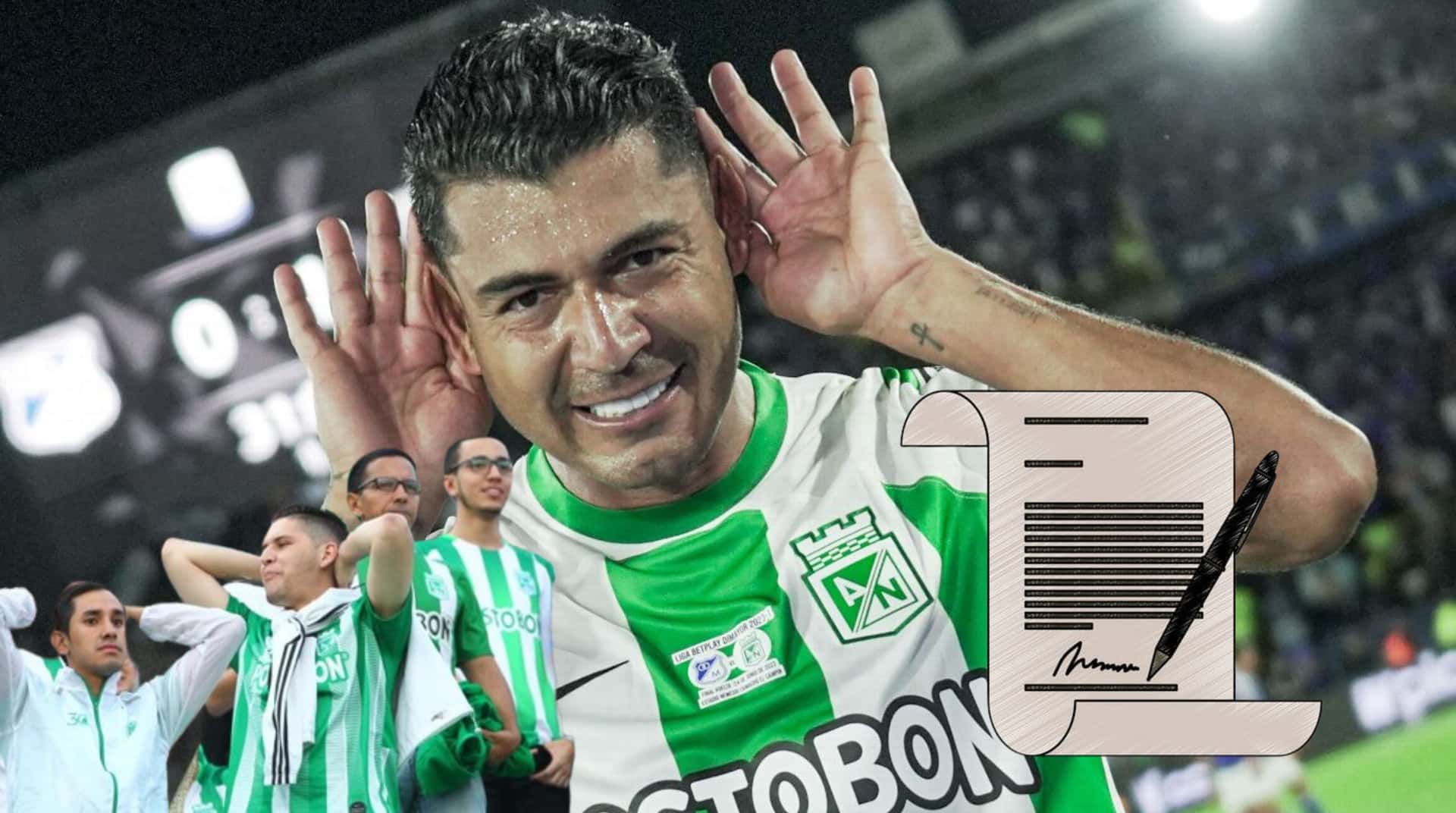 Jefferson Duque con la camiseta de Atlético Nacional.