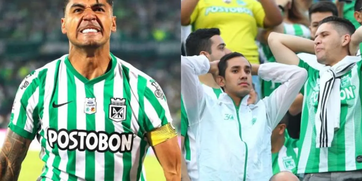 Jefferson Duque es uno de los jugadores de Atlético Nacional que ha sido más cuestionado por los hinchas del verde