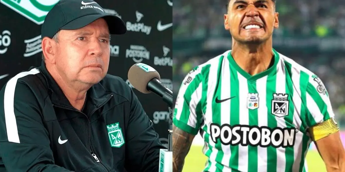 Jefferson Duque volvió a quedar en deuda en Atlético Nacional y el entrenador se pronunció.