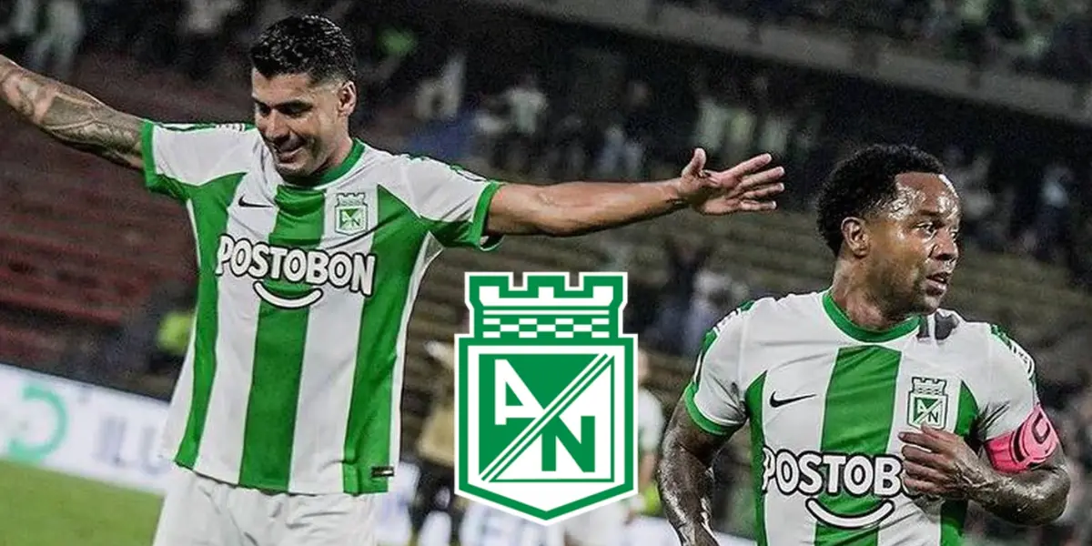 Jefferson Duque y Dorlan Pabón jugando con Atlético Nacional. Foto tomada de Publimetro.