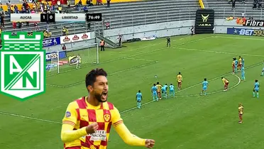 Jeison Medina anotó desde el punto penal con Aucas de Ecuador