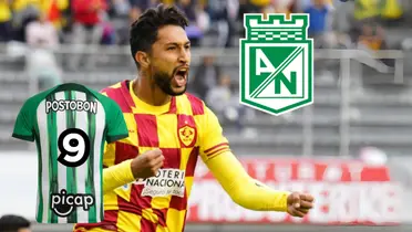 Jeison Medina celebrando un gol con el Aucas de Ecuador