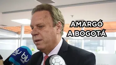 Jesurún no le dio buenas noticias a Bogotá. Foto de Jesurún captura de pantalla de reporteros asociados en YouTube.