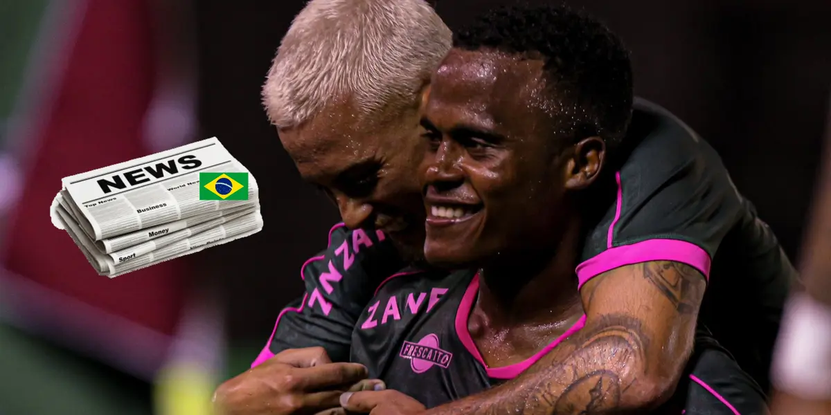 Jhon Arias celebrando nuevamente con Fluminense.