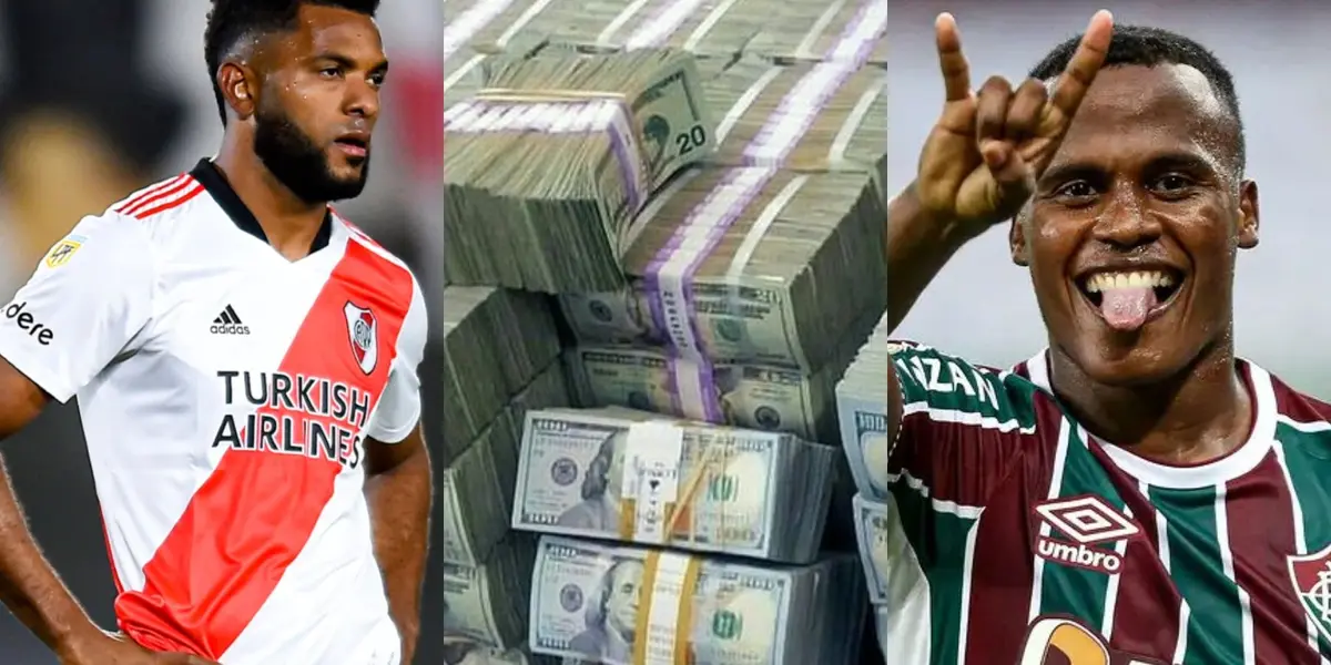 Jhon Arias el Pelé colombiano en Brasil alcanzó un nuevo precio de mercado y superó con creces a su paisano Miguel Ángel Borja.