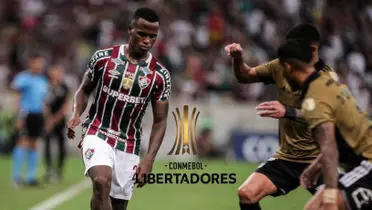 Jhon Arias jugando ante Colo Colo por la Copa Libertadores de América. FOTO: Jhon Arias - 'X' 