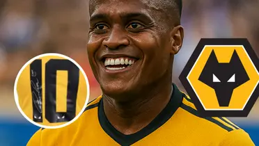 Jhon Atias y la tarea que tiene ahora con el Wolverhampton tras su pasado Foto: Escudoteca, Chat GPT y Captura de X