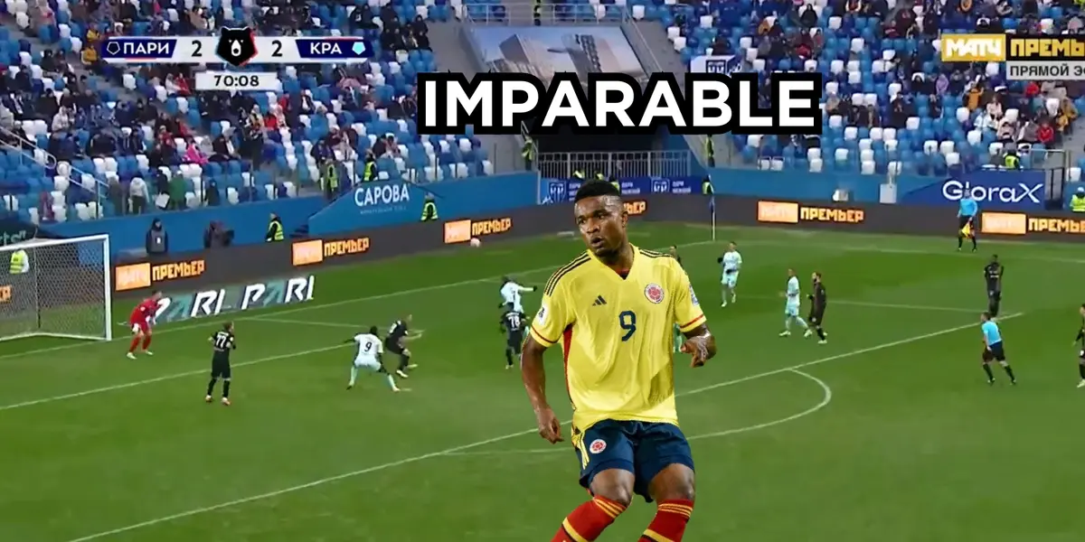 Jhon Córdoba jugador de la Selección Colombia. Foto tomada de captura de pantalla Julián Capera y Noticias RCN.