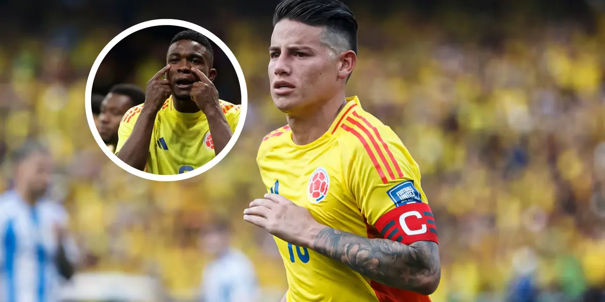 Jhon Córdoba y James Rodríguez Foto: Noticias Caracol y Semana