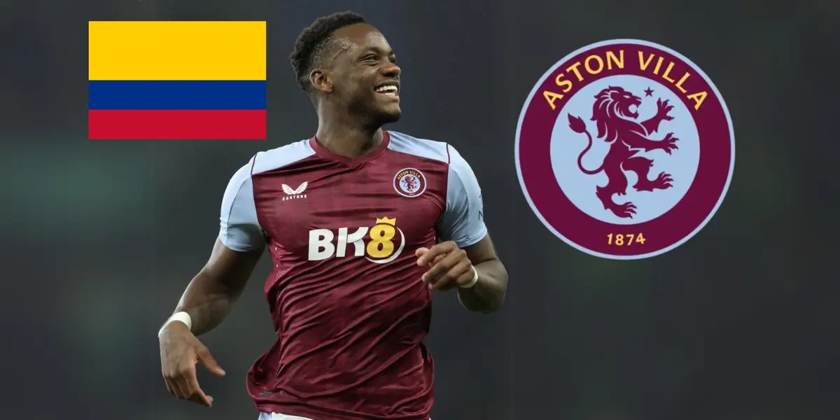 Jhon Jáder Durán jugador colombiano en el Aston Villa, Foto tomada de Gol Caracol.