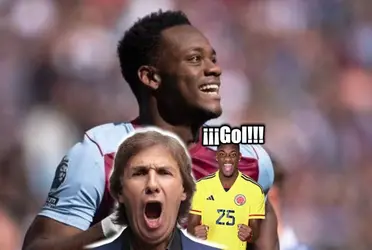 Jhon Jáder Durán marcó su primer gol en la Premier League de Inglaterra.