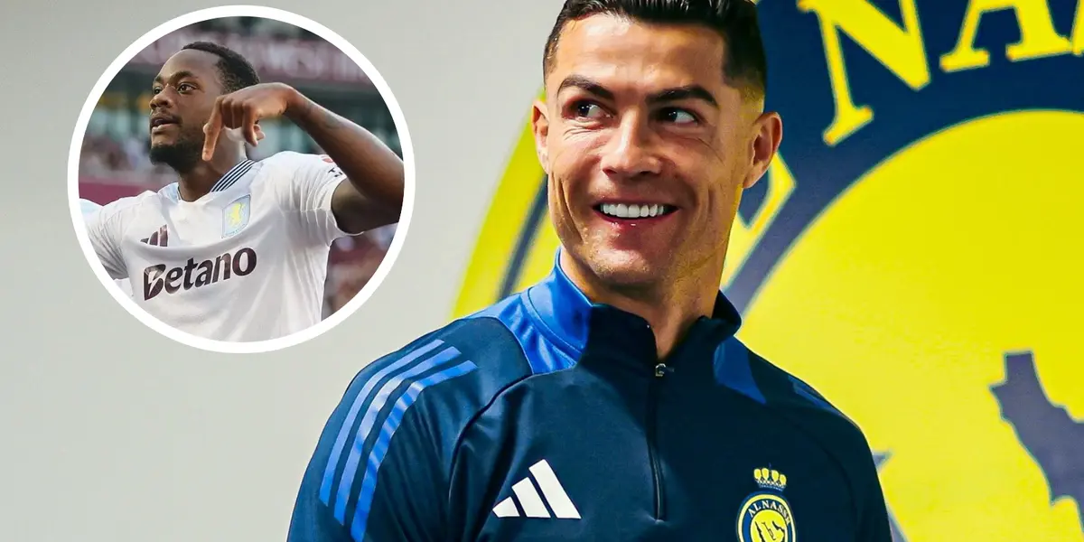 Jhon Jader Durán y Cristiano Ronaldo Foto: Aston Villa y Cristiano Ronaldo