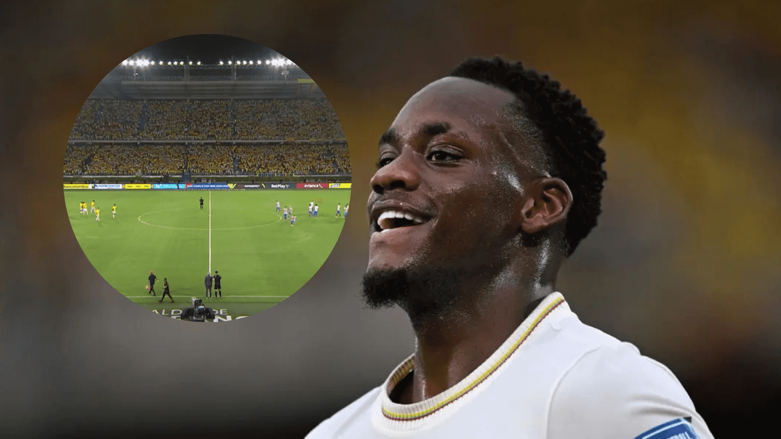 Jhon Jáder Durán y el gesto que da de que hablar en la Selección Colombia Foto: FCF y Gol Caracol
