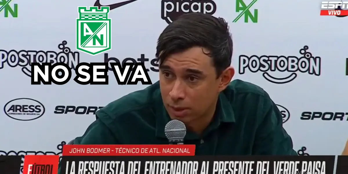 Jhon Jairo Bodmer no se va de Atlético Nacional y mandó un sablazo.