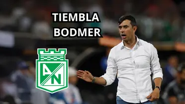 Jhon Jairo Bodmer pendería de un hilo en Atlético Nacional.