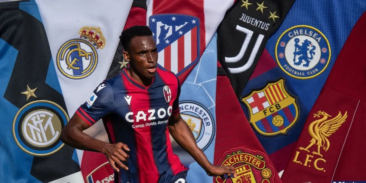 Jhon Lucumí de Bologna- Fotos: TyC Sports, AS