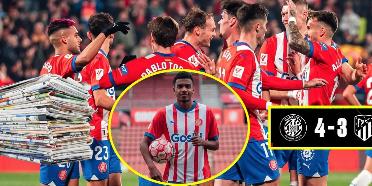 Jhon Solís tuvo minutos en la victoria de Girona vs Atlético de Madrid en la liga de España