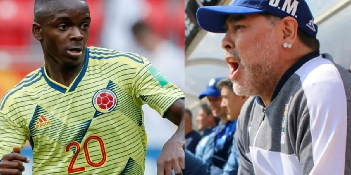 Johan Carbonero fue presentado en nuevo equipo donde solo tardó 58 segundos para ganarse a la hinchada del club que dirige Diego Armando Maradona.