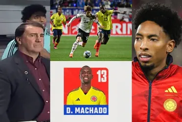Johan Mojica tiembla en la Selección Colombia frente a Deiver Machado.
