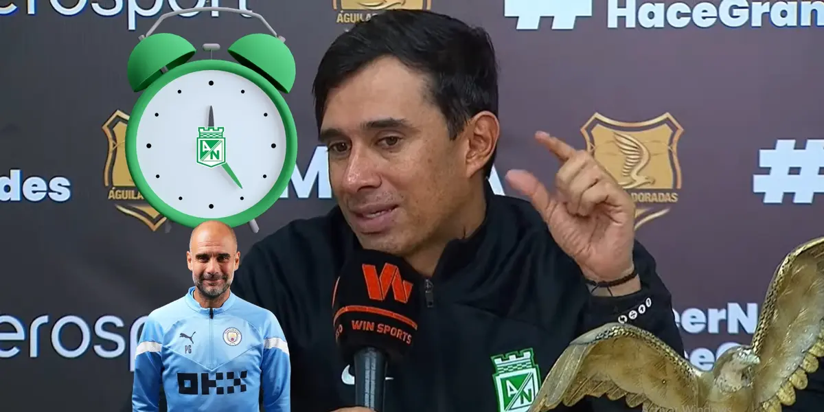 John Jairo Bodmer habló en la rueda de prensa de Atlético Nacional.