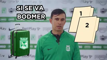 John Jairo Bodmer pende de un hilo en Atlético Nacional y suenan posibles reemplazos.