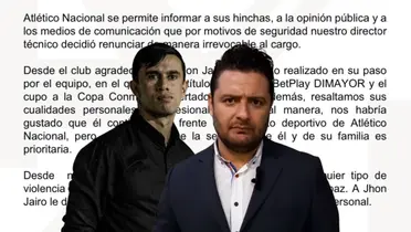 John Jairo Bodmer renunció a su cargo como entrenador del Verdolaga