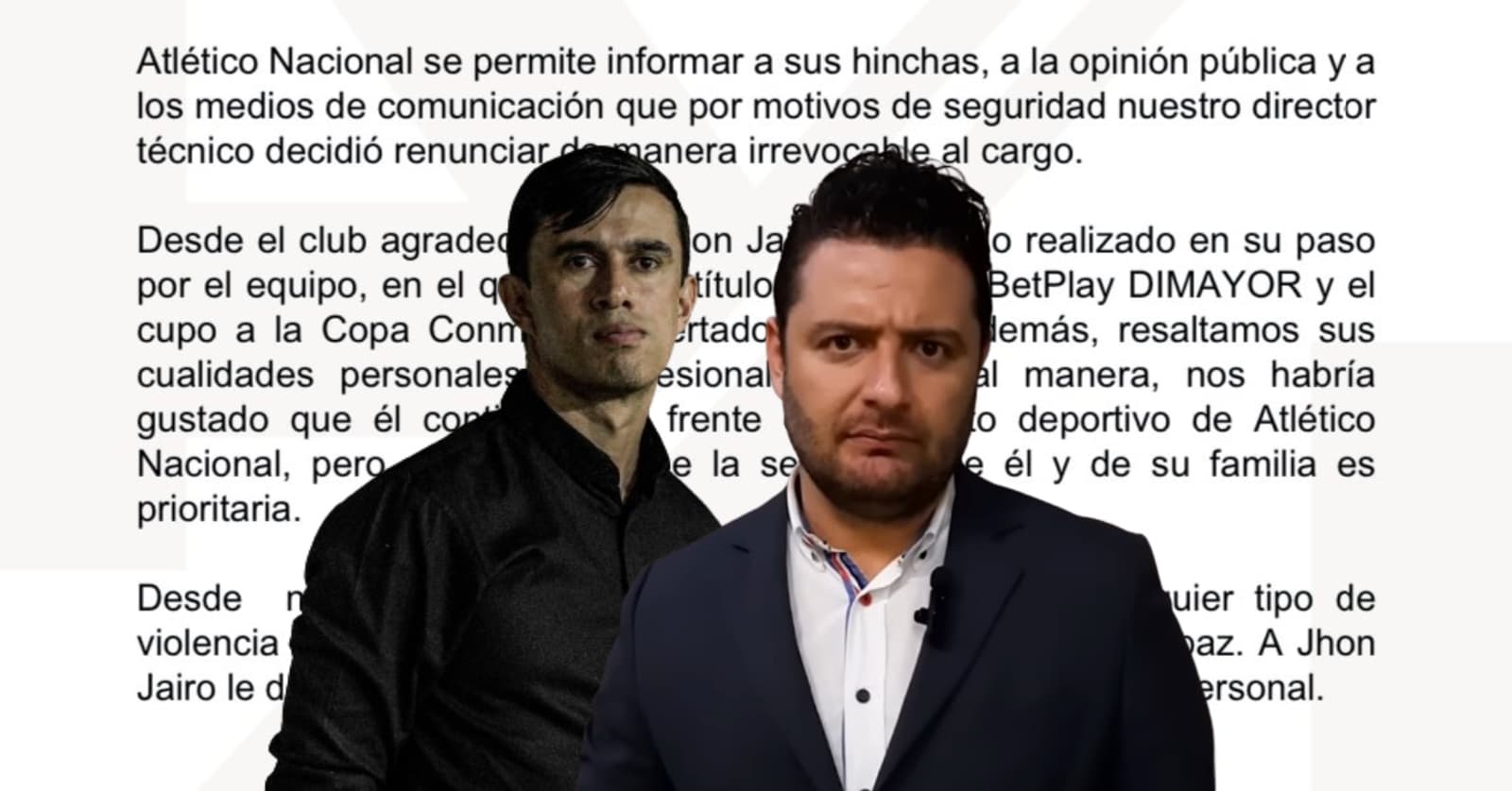 John Jairo Bodmer renunció a su cargo como entrenador del Verdolaga