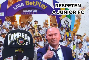 Jorge Bermúdez mandó unos sablazos para que respeten al Junior FC como actual campeón, mira el video que está abajo.