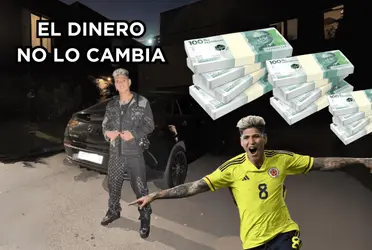 Jorge Carrascal está en Colombia y demuestra que mantiene su humildad intacta pese a los millones que gana con el fútbol.