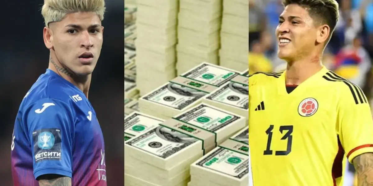 Jorge Carrascal ha subido de precio de mercado y su valor se ha incrementado de manera progresiva desde que llegó a Rusia.