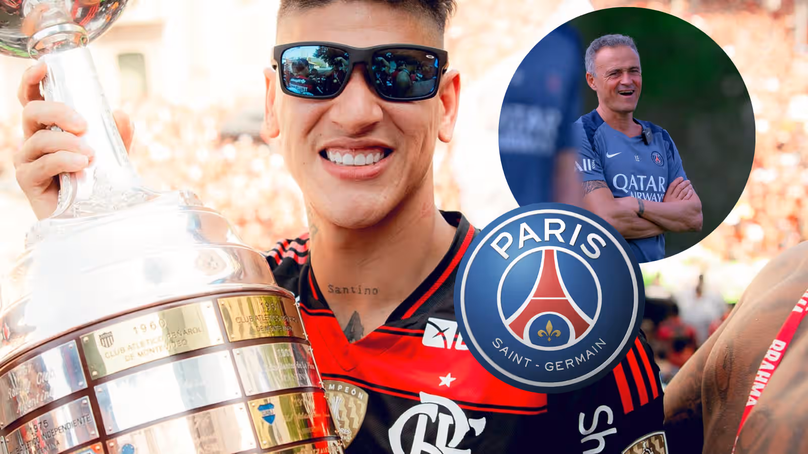 Jorge Carrascal y su pálpito de cara a la serie de la Copa Intercontinental vs. PSG Foto: PSG y Flamengo