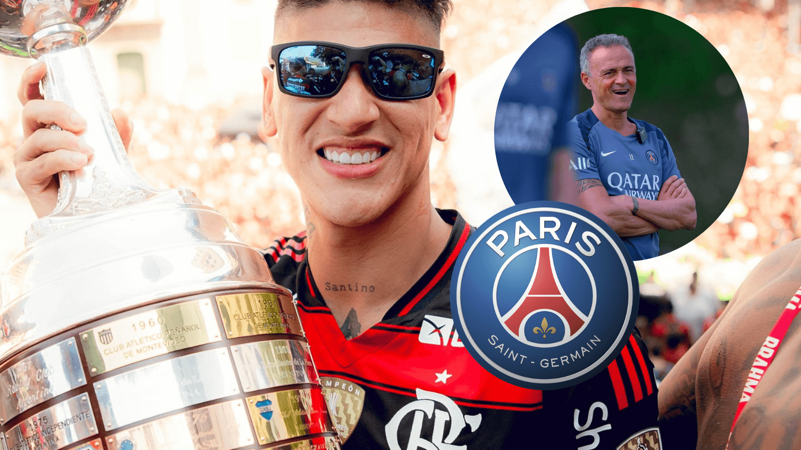 Jorge Carrascal y su pálpito de cara a la serie de la Copa Intercontinental vs. PSG Foto: PSG y Flamengo