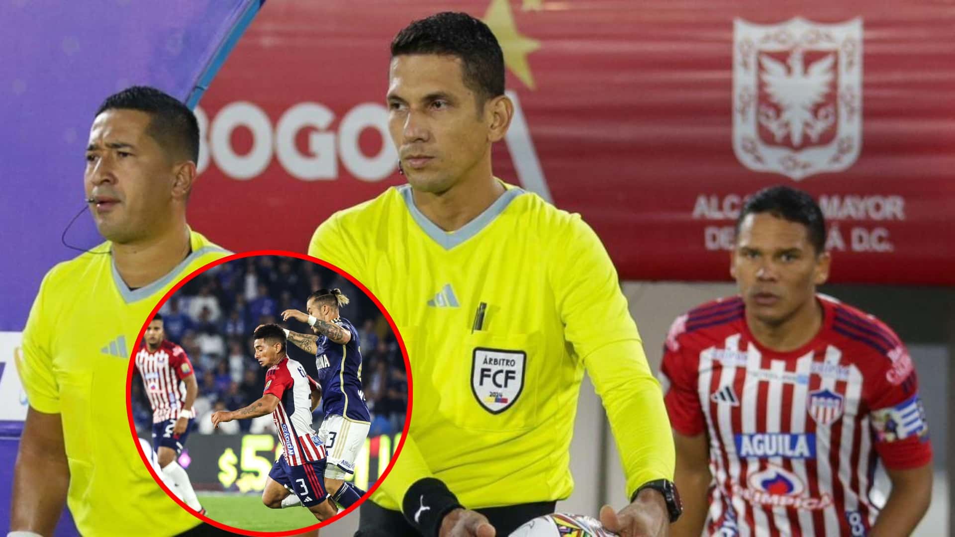 Jorge Duarte el juez de Millonarios vs Junior- Fotos: El Tiempo, Periodista Rafael Castillo