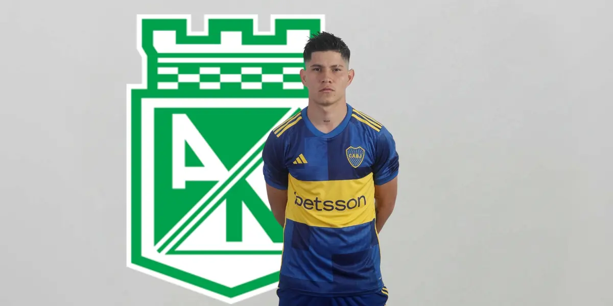 Jorman Campuzano con la camiseta de Boca Juniors de Argentina