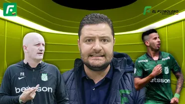 José Luis Alarcón, Pablo Repetto y Pablo Ceppelini Foto: Captura de pantalla El Futbolero y El Colombiano