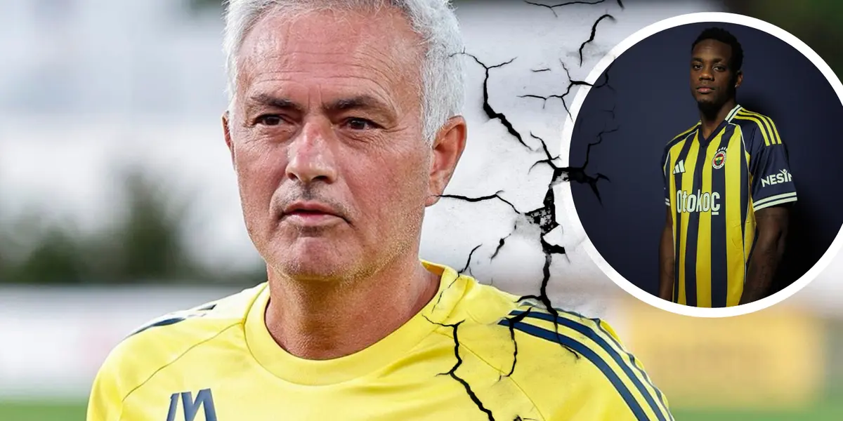 José Mourinho y Jhon Durán en la primera polémica tras su llegada a Turquía Foto: Pexels y Fenerbahçe