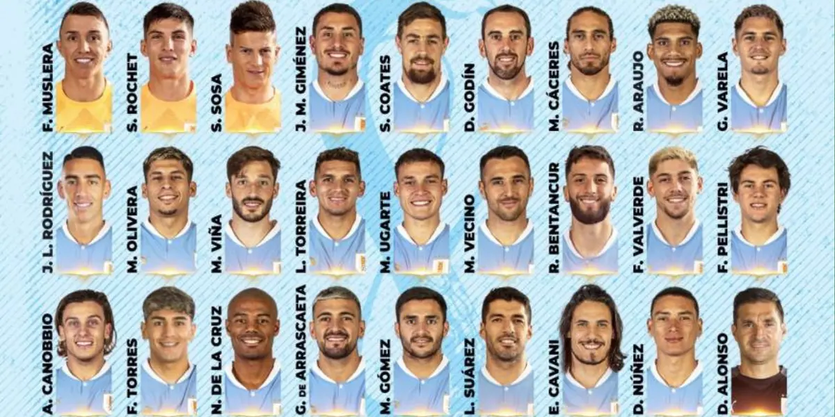 Juagdores uruguayos. Foto: redes de AUF.