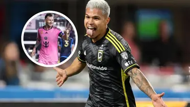 Juan Camilo Hernández y Lionel Messi Foto: MLS