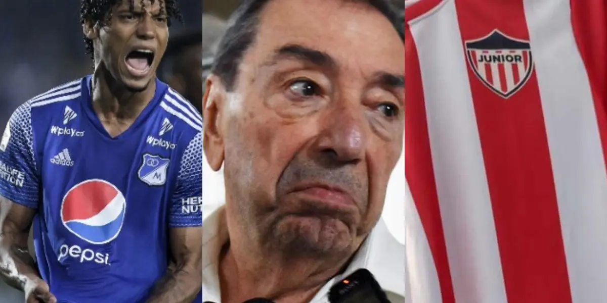 Juan Carlos Pereira estaba en la mira del Junior FC y Millonarios FC tomó una decisión trascendental.