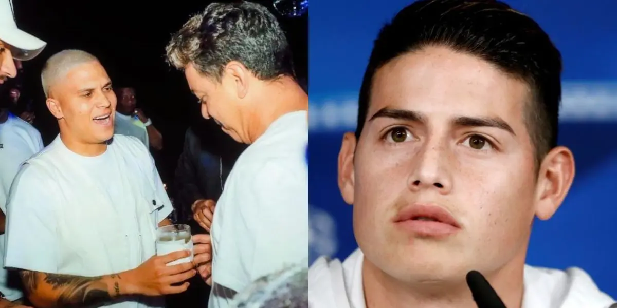 Juan Fernando Quintero agasajó a Marcelo Gallardo con una buena fiesta en Colombia, algo que no se ha visto con jugadores como James Rodríguez con sus entrenadores.