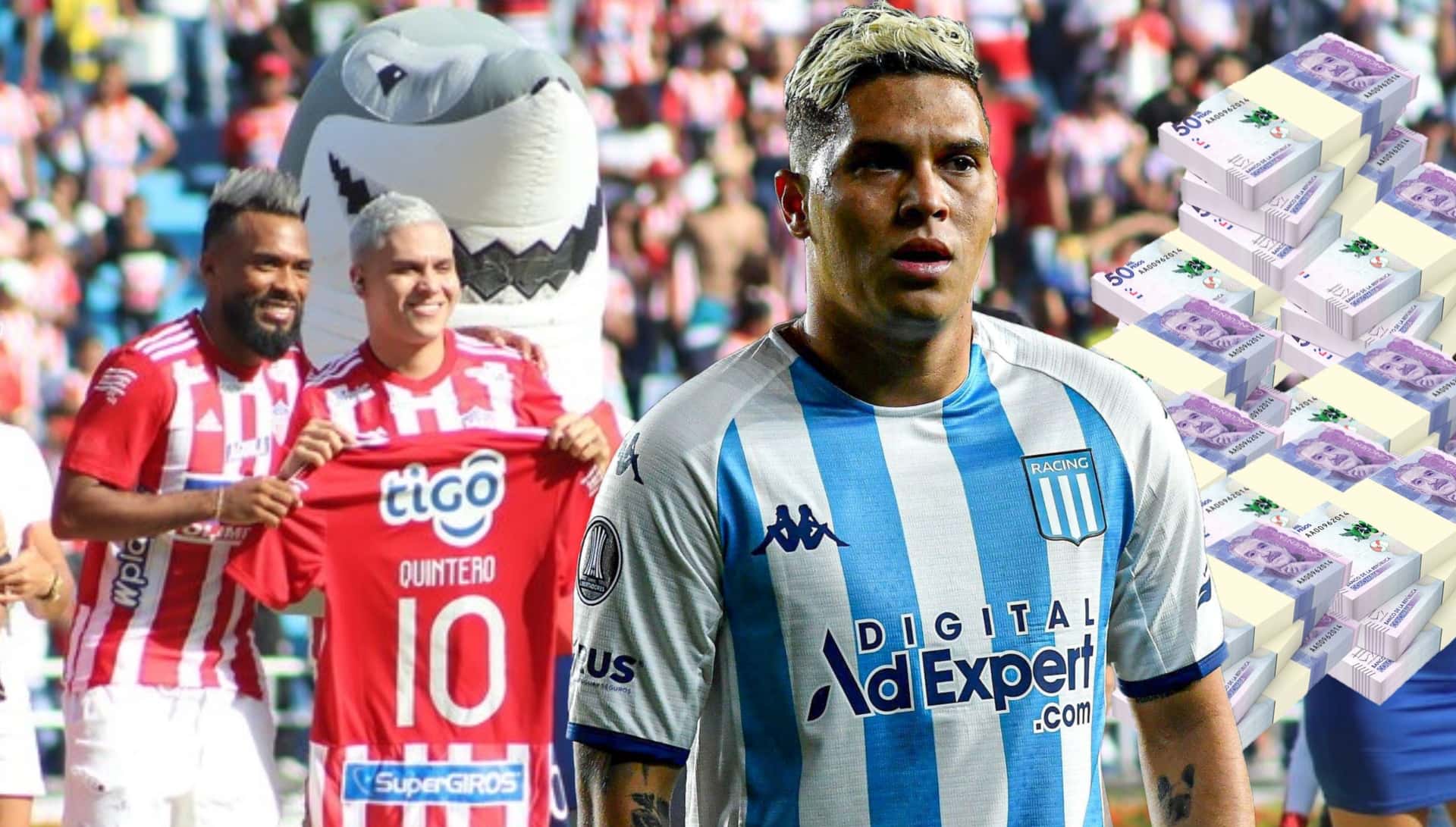 Juan Fernando Quintero cobró una tremenda cifra salarial en Junior (Fotos: AS, One Football)