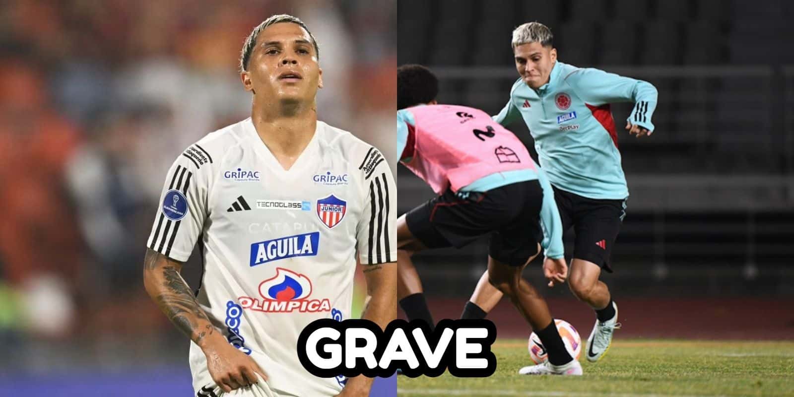 Juan Fernando Quintero está lesionado.