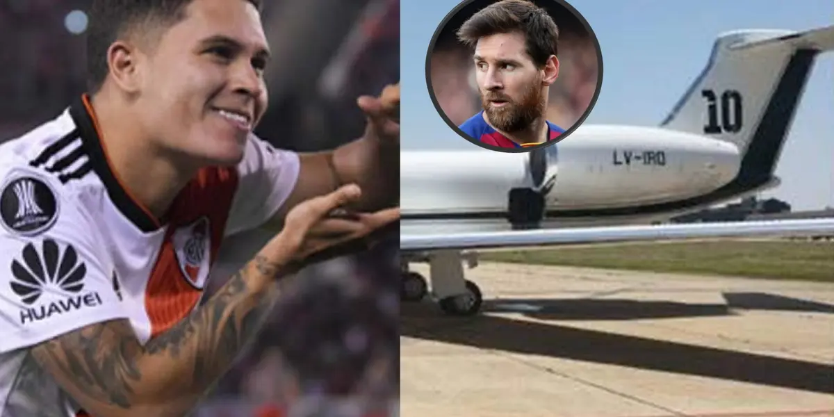 Juan Fernando Quintero le pidió el avión privado a Lionel Messi, el colombiano se va a este lugar y al parecer por este objetivo.