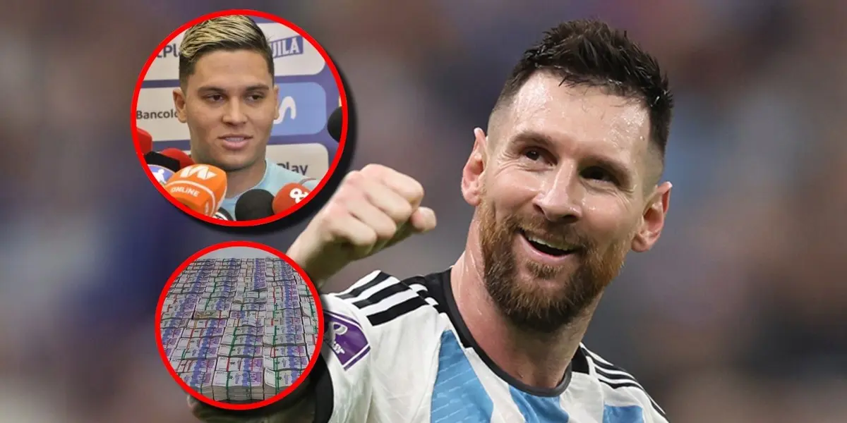 Juan Fernando Quintero le siguió los pasos a Lionel Messi en un negocio en Argentina.