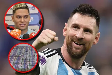 Juan Fernando Quintero le siguió los pasos a Lionel Messi en un negocio en Argentina.
