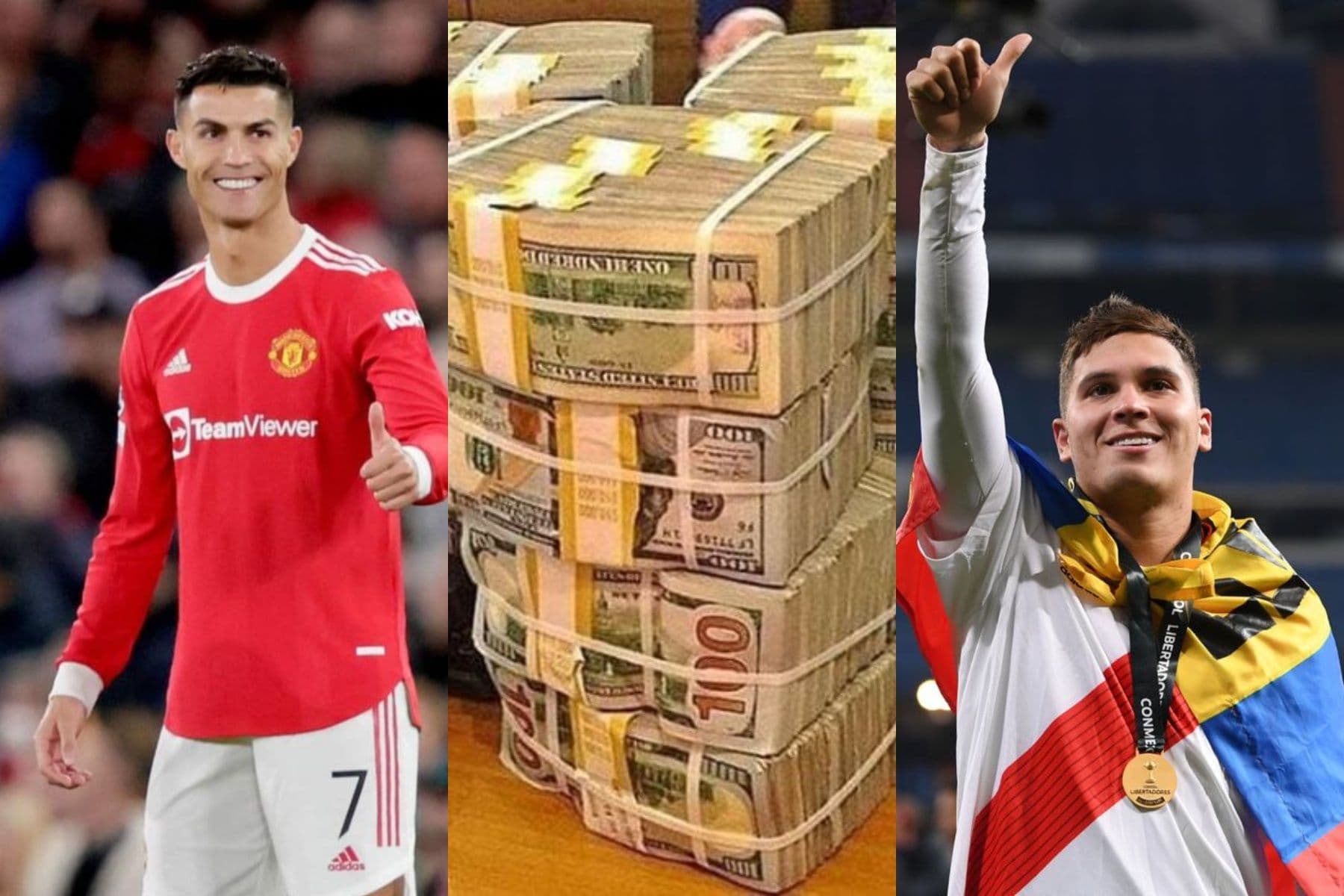 Juan Fernando Quintero se da lujos a lo Cristiano Ronaldo.